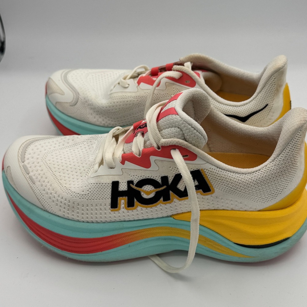 Hoka Skyward X Womens Running Shoes Blanc De Blanc Swimsuit Size 7.5B - Picture 3 of 13